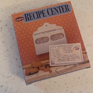 New in box Recipe Center - holder and cards for recipes grandma’s kitchen